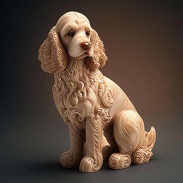 3D model Poodle Pointer dog (STL)